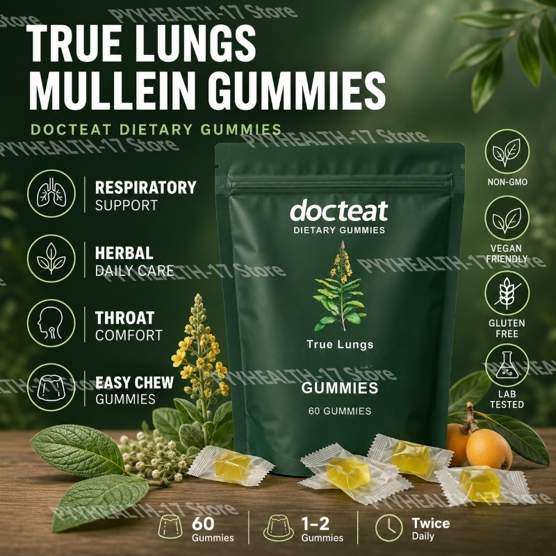 Herbal Wellness Formula - Docteat True Lungs Herbal Gummies Respiratory
