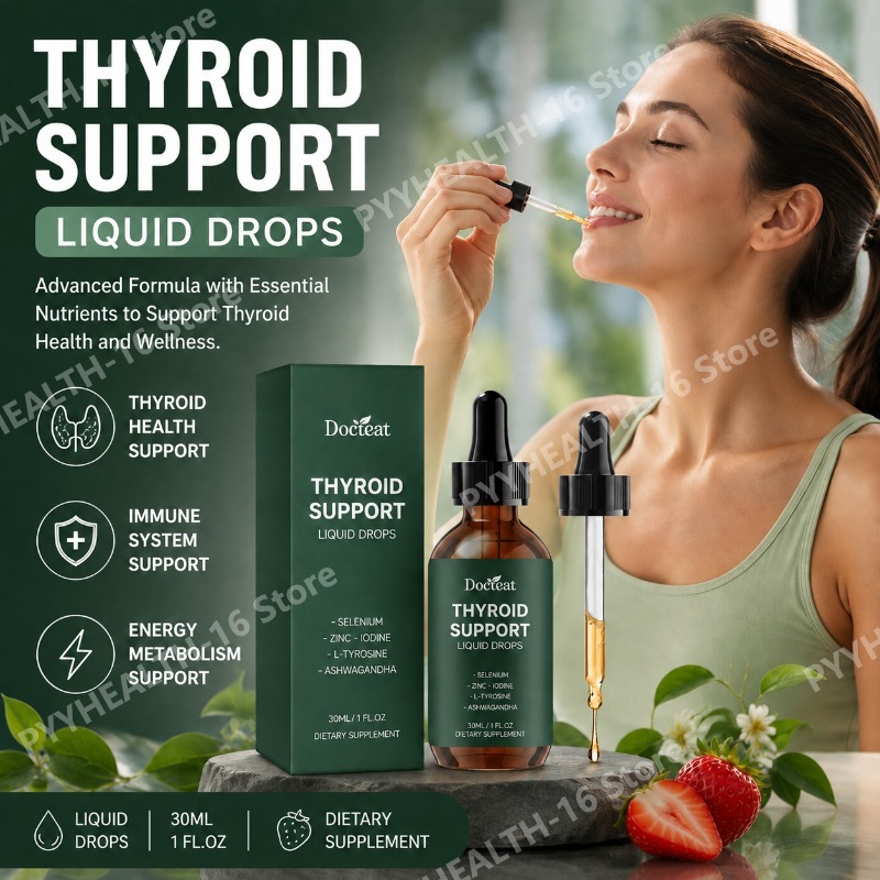 Herbal Wellness Formula - Docteat Thyroid Support Liquid Drops with