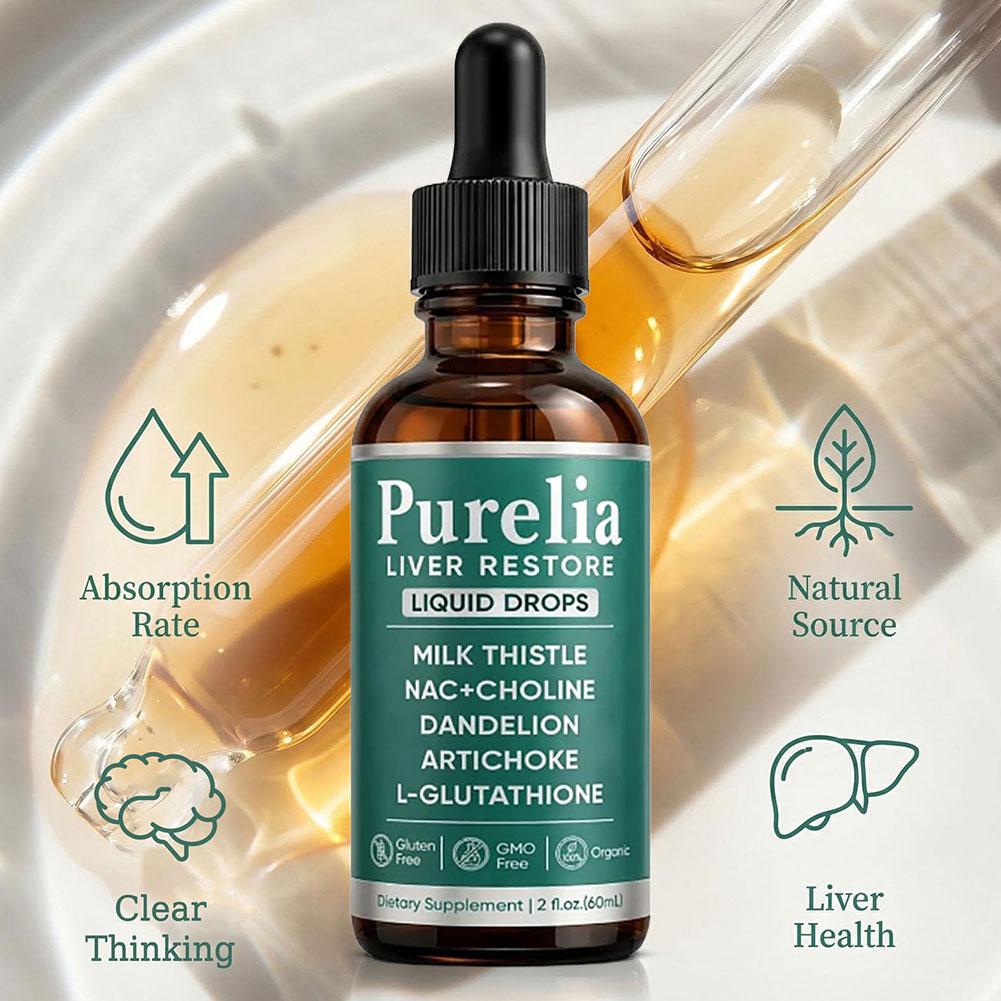 Purelia Liver Restore Liquid D - Herbal Wellness Formula recension och pris
