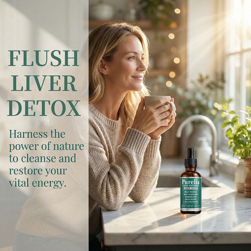 Purelia Liver Restore Liquid D - Herbal Wellness Formula recension och pris