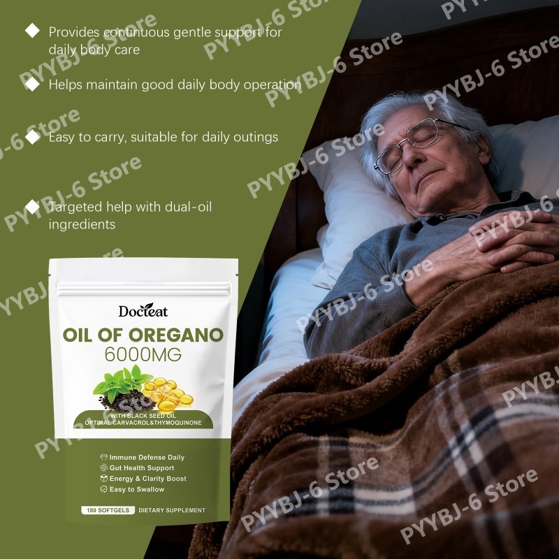 Oregano Oil Softgels with Blac - Herbal Wellness Formula recension och pris