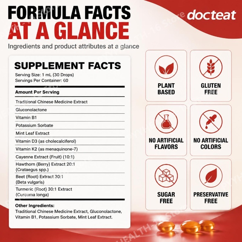 Docteat Vitamin K2+D3 Liquid D - Herbal Wellness Formula recension och pris