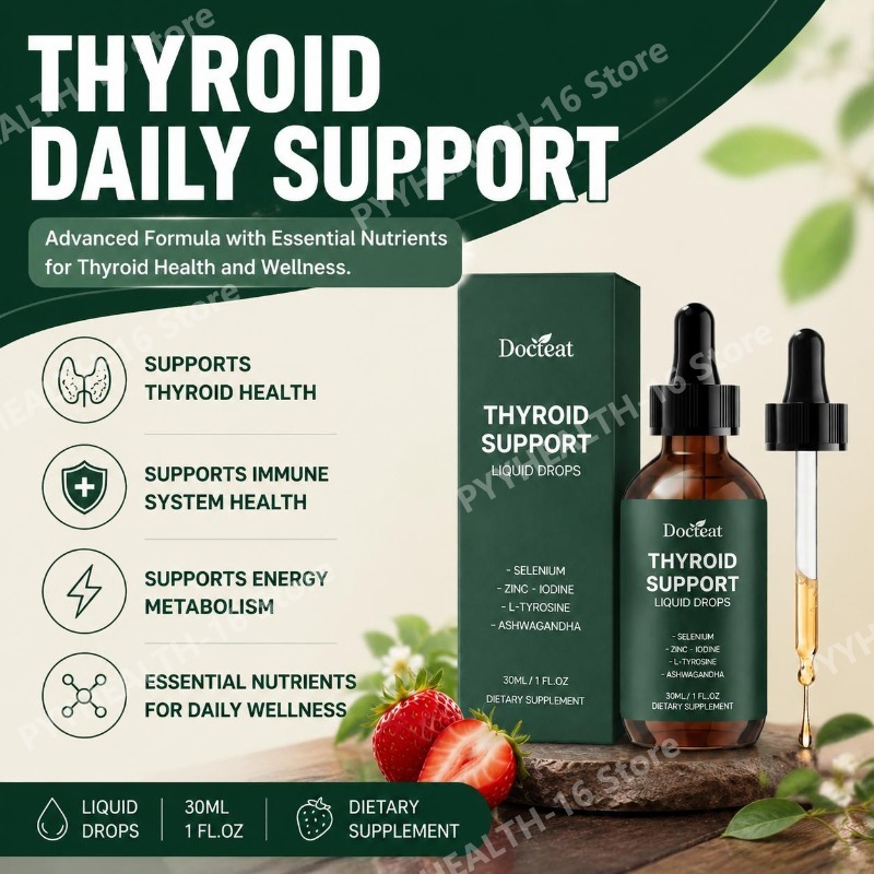 Docteat Thyroid Support Liquid - Herbal Wellness Formula recension och pris
